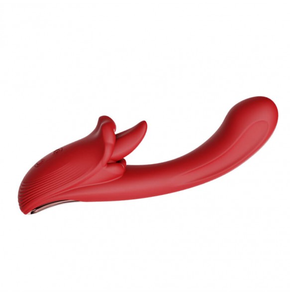 MizzZee - Angel's Kiss Licking Heating Vibrator (Chargeable - Red)